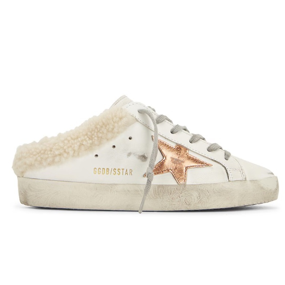 Golden Goose Shearling Super Star Sabot